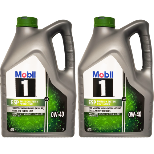 Mobil 1 ESP x4 0W-40 Motoröl 2x 5 = 10 Liter