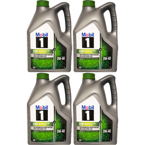 Mobil 1 ESP x4 0W-40 Motoröl 4x 5 = 20 Liter