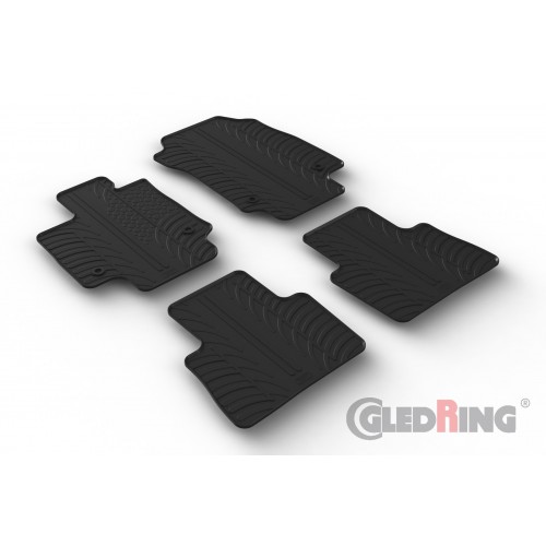 Original Gledring Passform Fußmatten Gummimatten 4 Tlg.+Fixing - LEXUS NX PHEV SUV 01.2022->