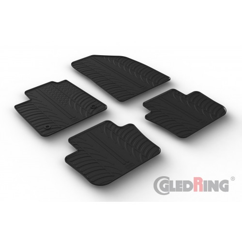 Original Gledring Passform Fußmatten Gummimatten 4 Tlg.+Fixing - MG MG4 EV HB 06.2022-> Elektro