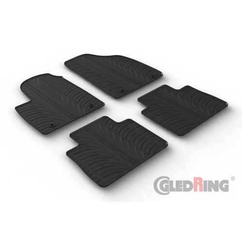 Original Gledring Passform Fußmatten Gummimatten 4 Tlg.+Fixing - MG MG HS SUV 09.2018-> (Automatik)