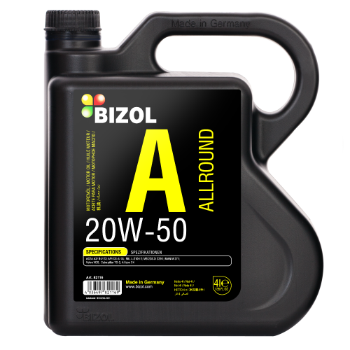 BIZOL Allround Motoröl 20W-50 - 5 Liter