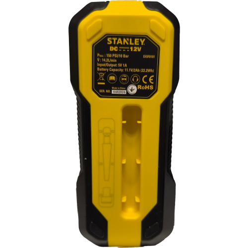 Stanley Akku Luftpumpe Mini-Kompressor mit Zubehör 14,2 l/min bei 0 bar