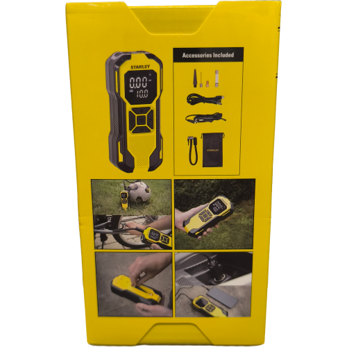 Stanley Akku Luftpumpe Mini-Kompressor mit Zubehör 14,2 l/min bei 0 bar
