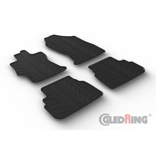 Original Gledring Passform Fußmatten Gummimatten 4 Tlg.+Fixing - SUBARU XV 06.2017->