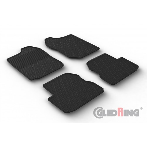 Original Gledring Passform Fußmatten Gummimatten 4 Tlg. - SUZUKI Jimny (3rd gen.) 1998-2018 (Schaltung)