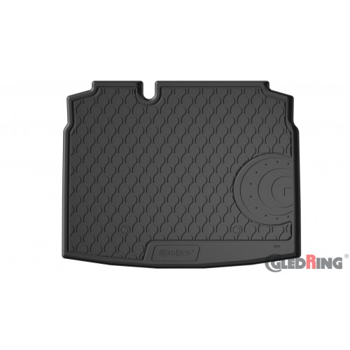 Original Gledring Premium Gummi Kofferraummatte - VOLKSWAGEN Golf V/VI HB (mit Res.Rad) 2003-2012