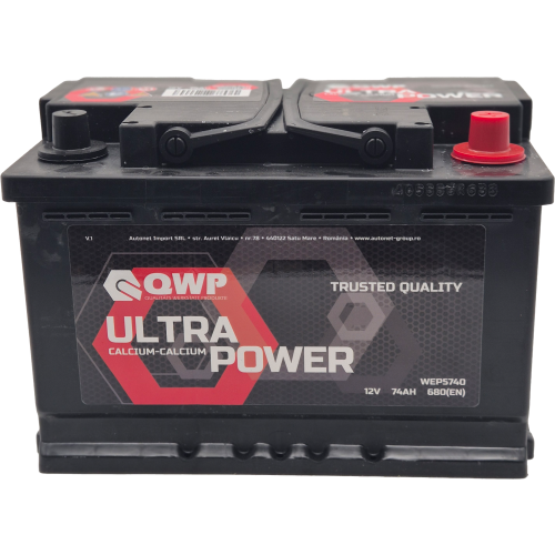 QWP Ultra Power Starterbatterie 12V 74AH 680A