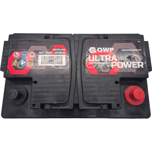 QWP Ultra Power Starterbatterie 12V 74AH 680A