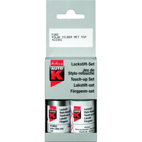 Auto-K Lackstift-Set MERCEDES brilliantsilber metallic 744