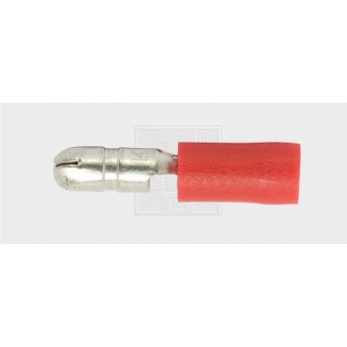 Rundstecker 4/0,5-1mm², rot 5Stk.