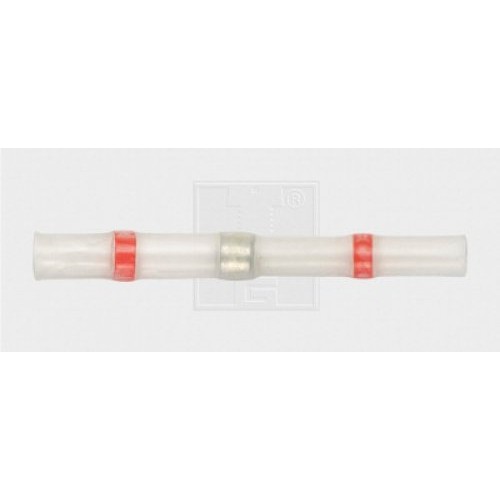 Lötstoßverbinder mit thermoplastischem Ring 0,8 - 2 mm², rot 2Stk.