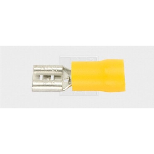 Flachsteckhülse 9,5/4-6mm², gelb 5Stk.