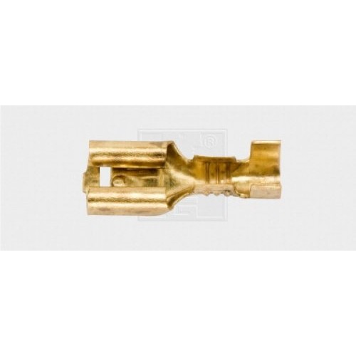 Flachsteckhülse unisoliert 6,3/0,5-1mm²  6Stk.