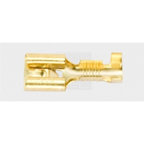 Flachsteckhülse mit Rastnase unisoliert 6,3/1,5-2,5mm² 7Stk.