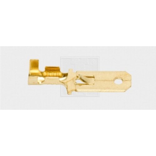 Flachsteckzunge unisoliert 6,3/1,5-2,5mm² 7Stk.