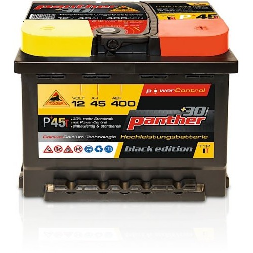 Panther Car +30% A+45 Typ IT Autobatterie 12V 45Ah 400A