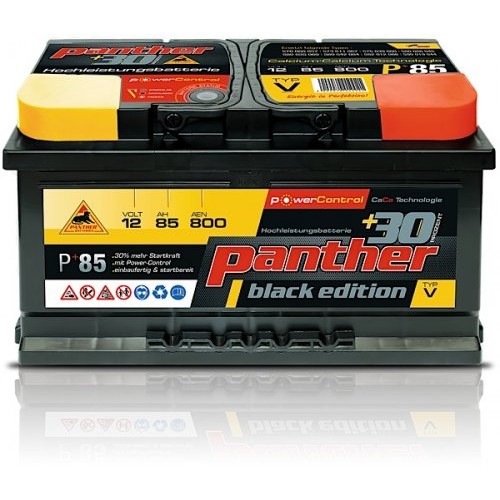 Panther Car +30% A+85 Typ V Autobatterie 12V 85Ah 800A