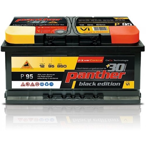 Panther Car +30% A+95 Typ VI Autobatterie 12V 95Ah 850A
