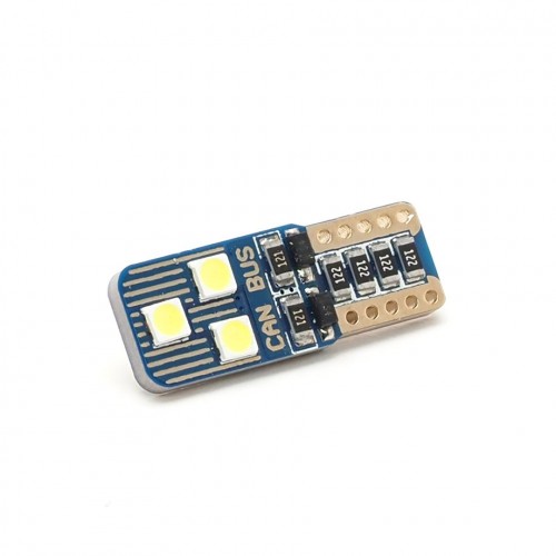 LIMOX LED Glassockel W5W W2,1x9,5d 6x 2835 SMD Weiß T10 Canbus
