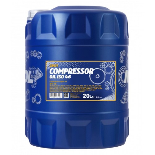 Mannol 2901 Compressor ISO 46 Kompressorenöl 20l Kanister