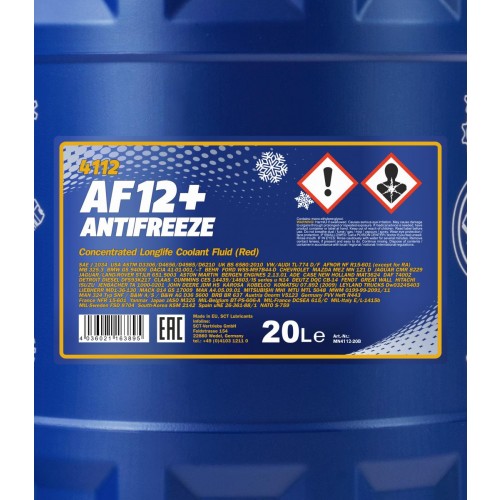 Mannol 4112 AF12+ Kühlerfrostschutz Konzentrat 20l Kanister