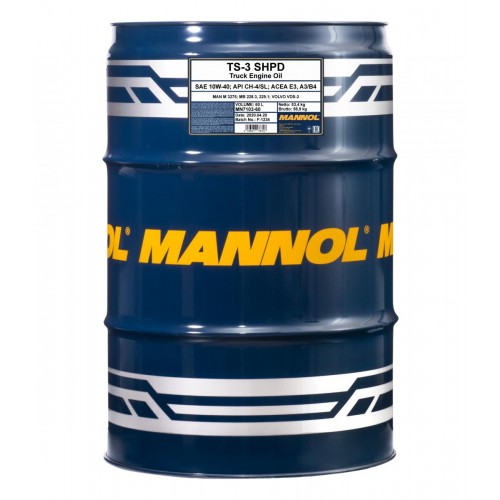 Mannol 7103 TS-3 SHPD Mineral 10W-40 LKW Motoröl 60l Fass
