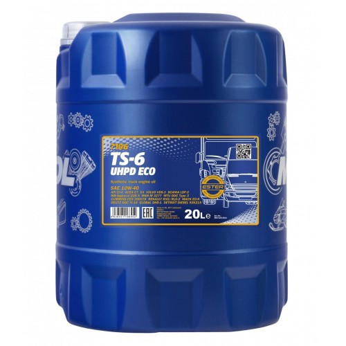 Mannol 7106 TS-6 ECO UHPD Eco 10W-40 LKW Motoröl 20l Kanister