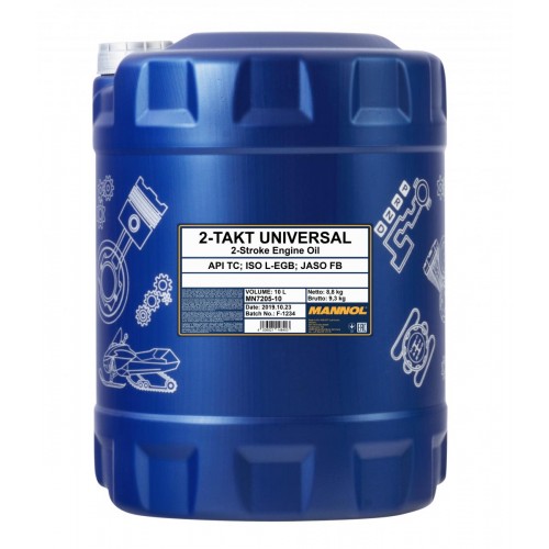 Mannol 7205 2-Takt Universal mineralisches Motoröl 10l Kanister