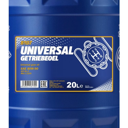 Mannol 8107 Universal 80W-90 Getriebeöl 20l Kanister