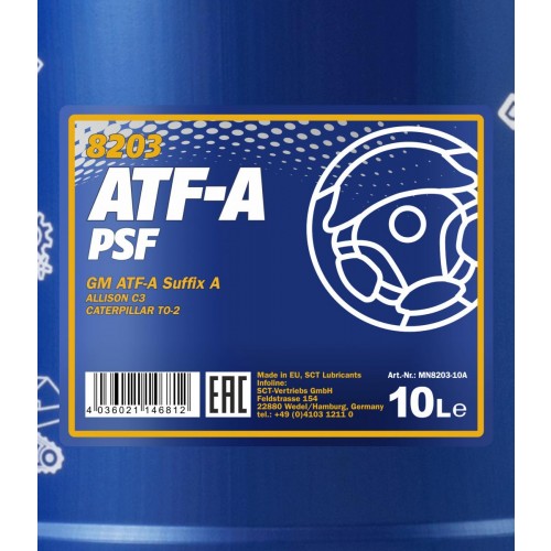 Mannol 8203 ATF-A/PSF Automatikgetriebeöl 10l Kanister