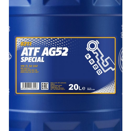 Mannol 8211 ATF AG-52 Automatikgetriebeöl 20l Kanister