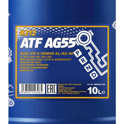 Mannol 8212 ATF AG-55 Automatikgetriebeöl 10l Kanister