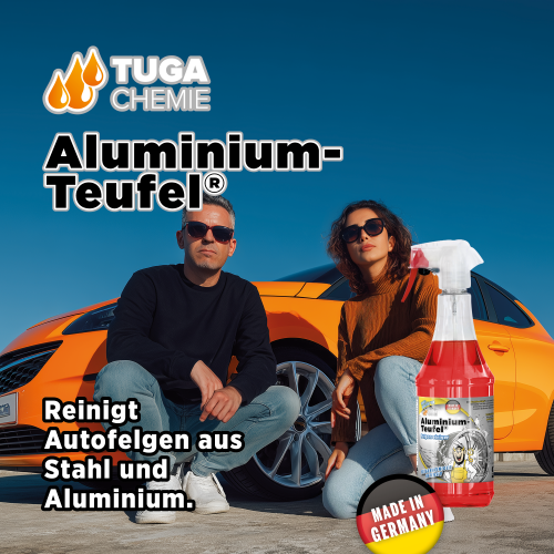 Tuga Chemie - Aluminium-Teufel (extrem kraftvoller Felgenreiniger) 1L Spraydose