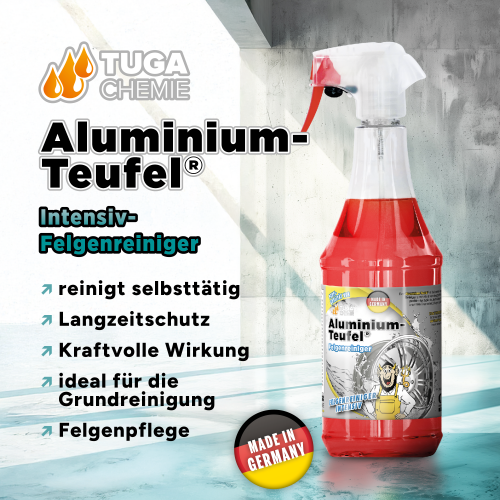 Tuga Chemie - Aluminium-Teufel (extrem kraftvoller Felgenreiniger) 1L Spraydose