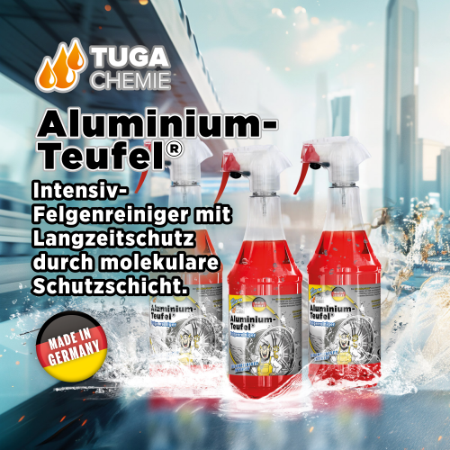 Tuga Chemie - Aluminium-Teufel (extrem kraftvoller Felgenreiniger) 1L Spraydose