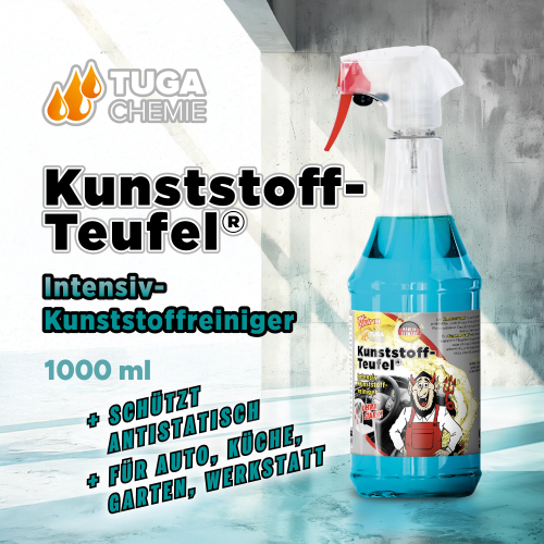 Tuga Chemie - Kunststoff-Teufel (Entfernt (fast) alles auf Kunststoff) 1L Spraydose