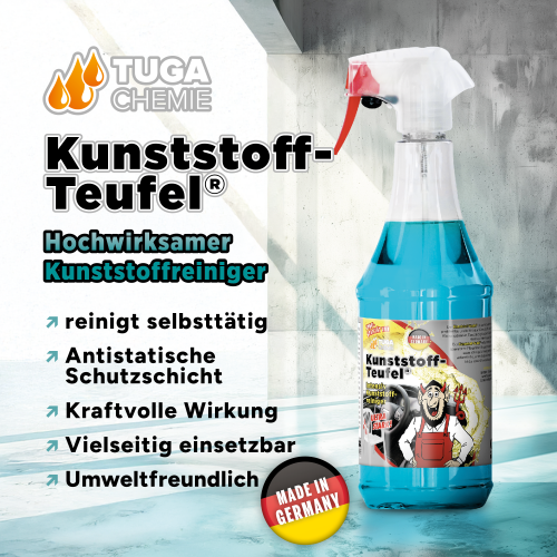 Tuga Chemie - Kunststoff-Teufel (Entfernt (fast) alles auf Kunststoff) 1L Spraydose