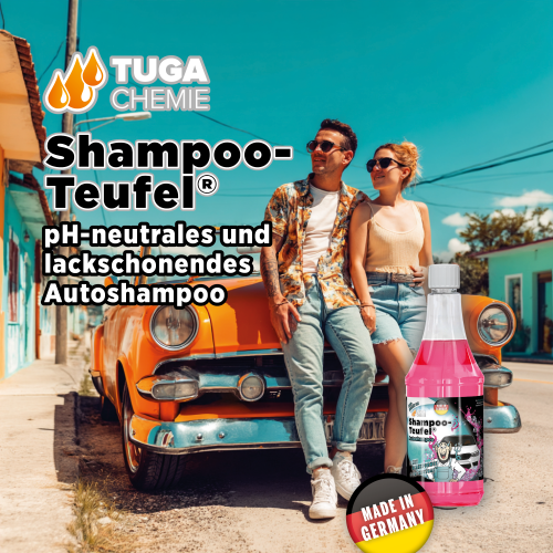 Tuga Chemie - Shampoo-Teufel (Fahrzeugshampoo) 1L Spraydose
