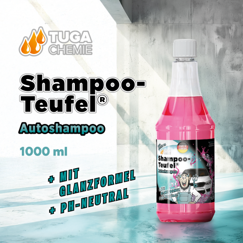 Tuga Chemie - Shampoo-Teufel (Fahrzeugshampoo) 1L Spraydose